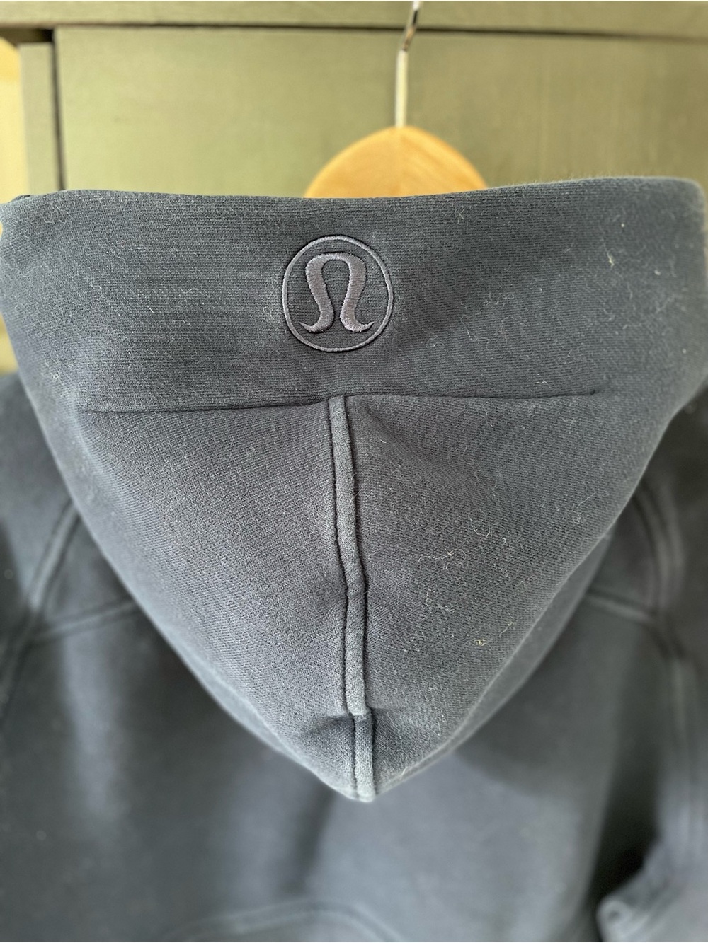 Lululemon Oversized Scuba Half-Zip Hoodie, Navy, XS/S - Picture 7 of 7